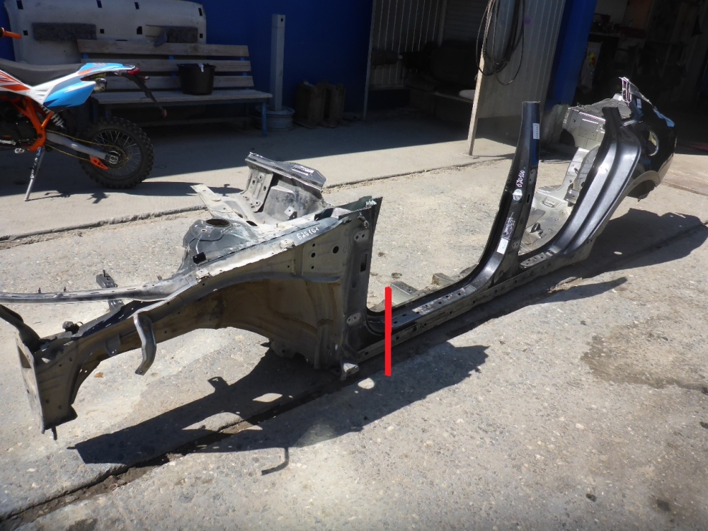 Лонжерон передний левый