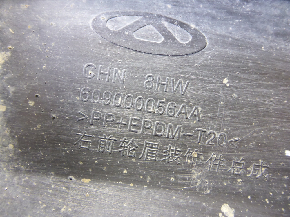 Накладка переднего крыла правого