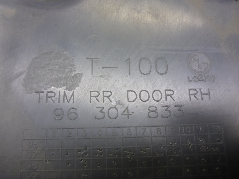 Обшивка двери задней правой