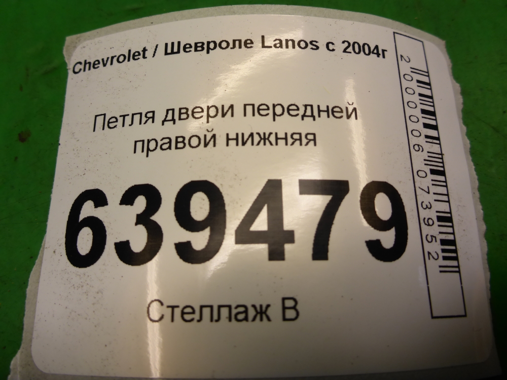 Петля двери передней правой нижняя
