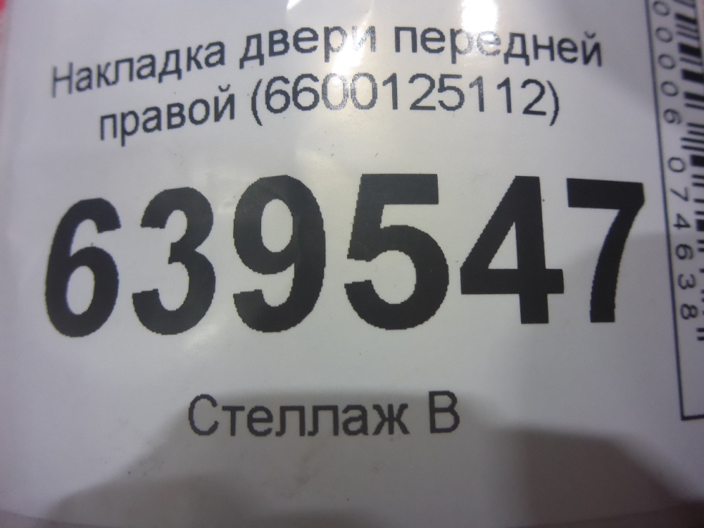 Накладка двери передней правой