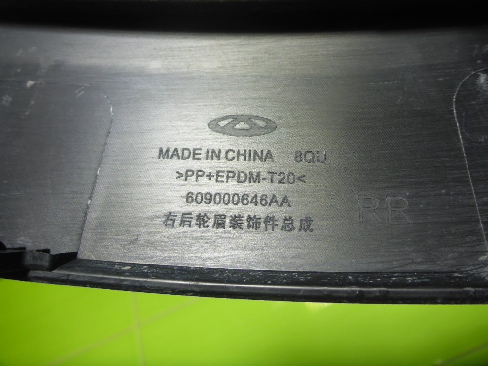 Накладка заднего крыла правого