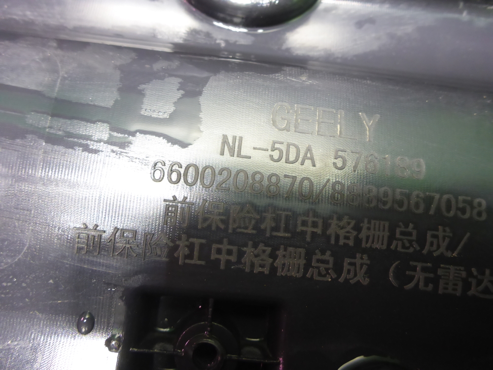 Решетка в бампер центральная