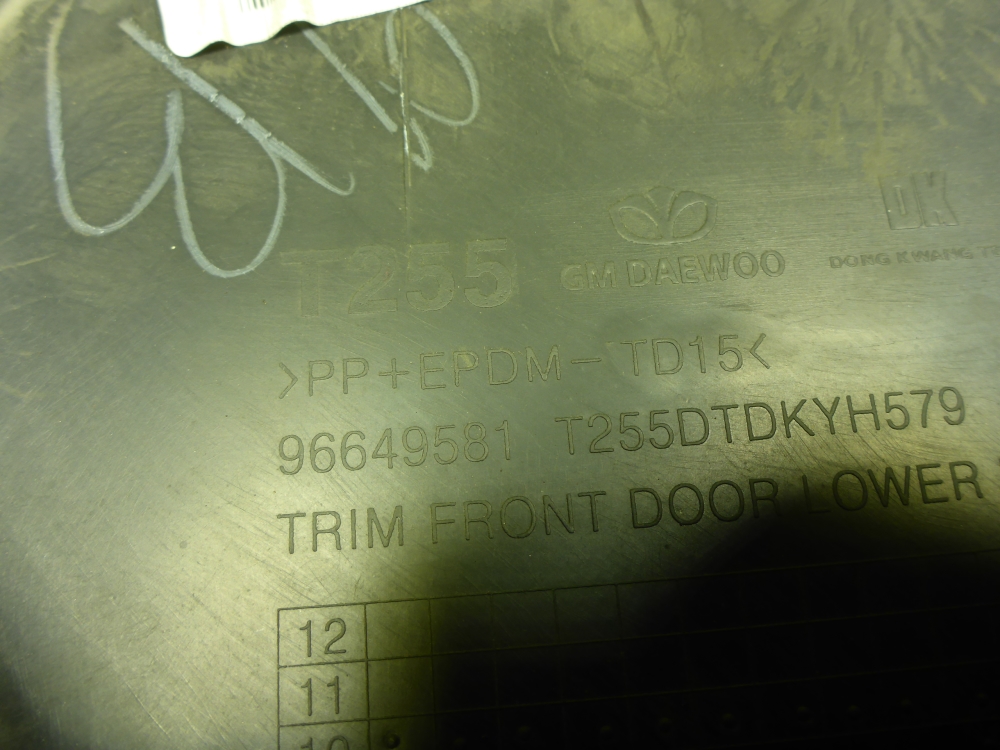 Обшивка двери передней правой