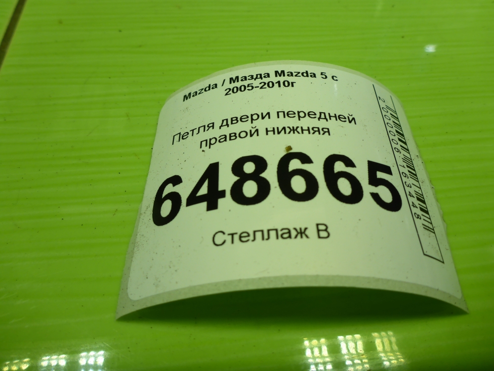 Петля двери передней правой нижняя