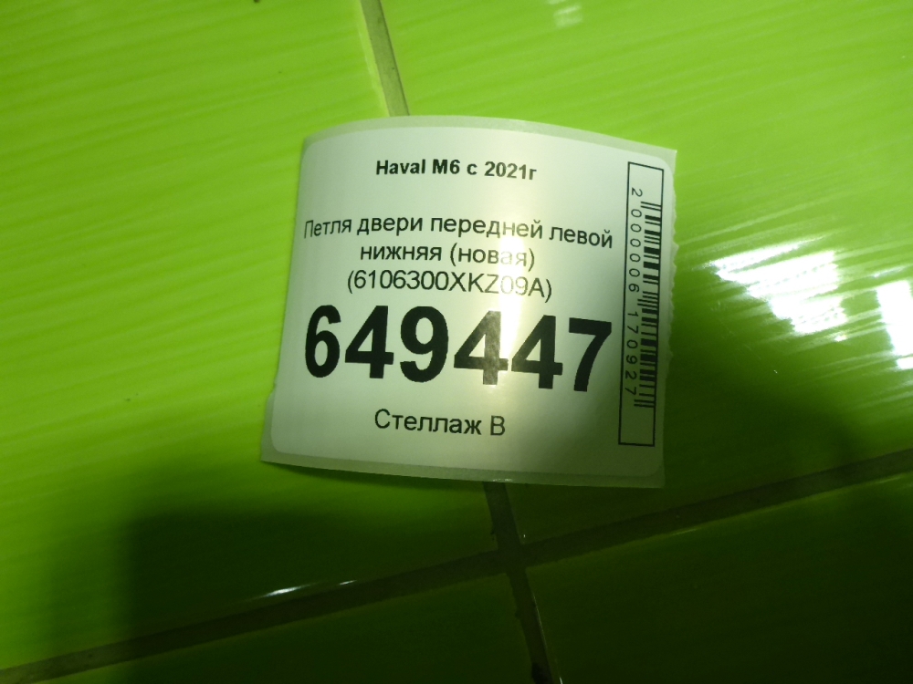 Петля двери передней левой нижняя