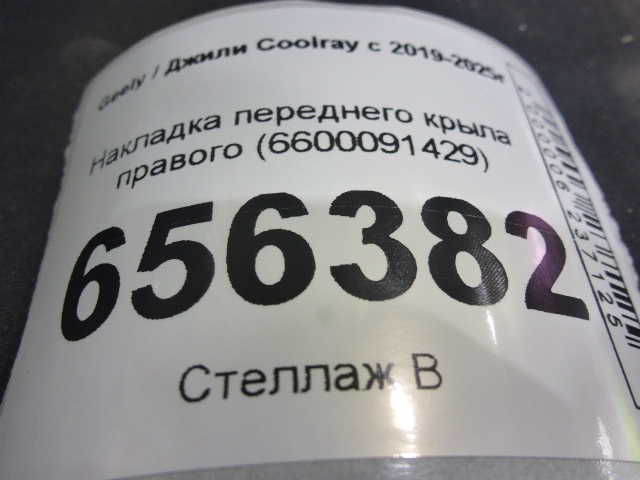 Накладка переднего крыла правого