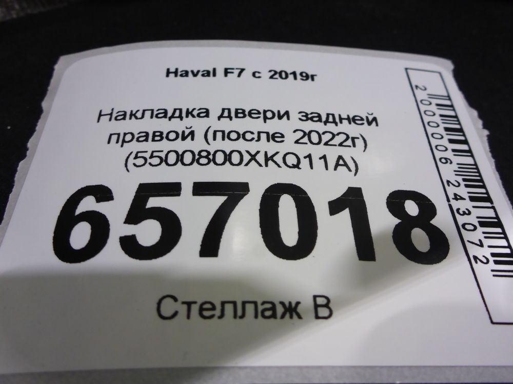 Накладка двери задней правой