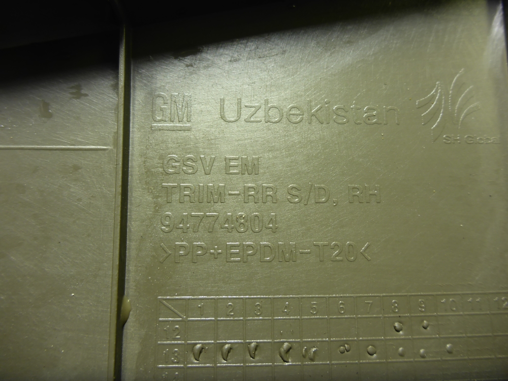 Обшивка двери задней правой