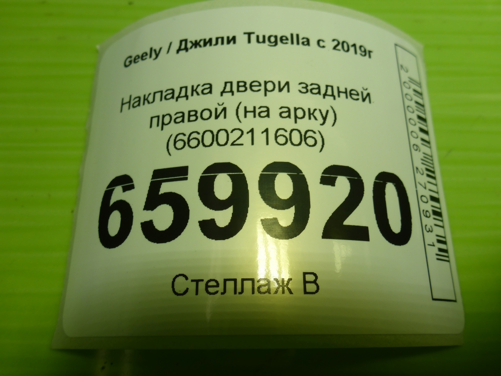 Накладка двери задней правой