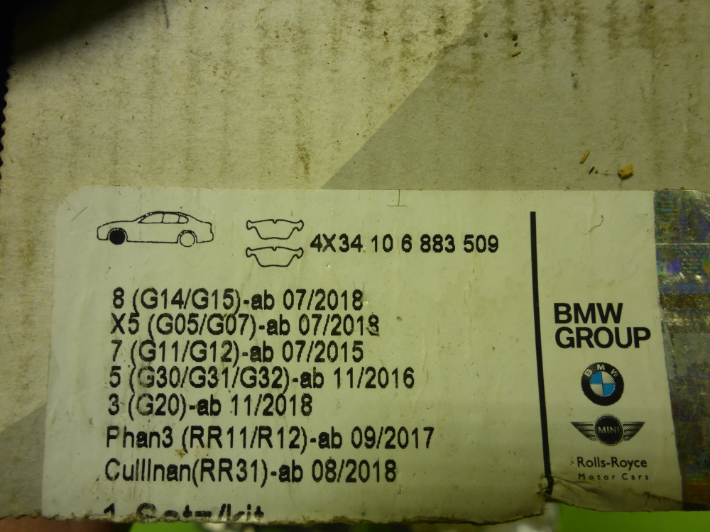 Колодки тормозные передние к-т