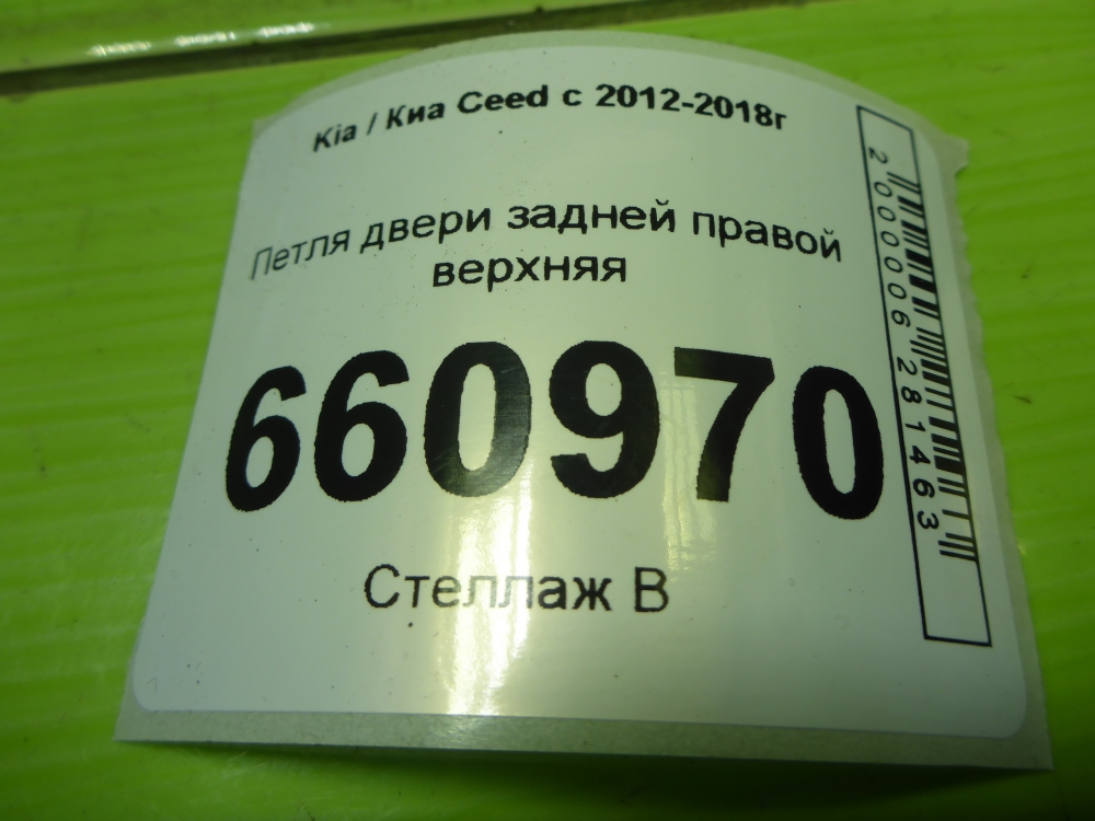 Петля двери задней правой верхняя