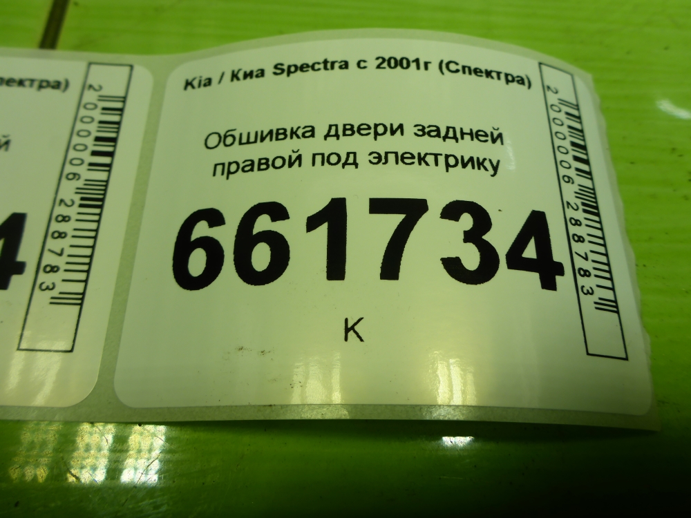 Обшивка двери задней правой