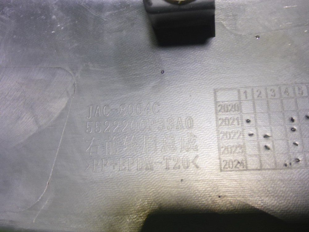 Накладка переднего крыла правого