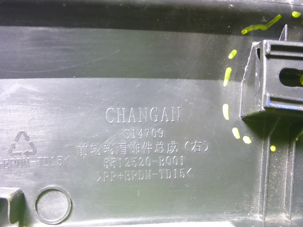 Накладка переднего крыла правого