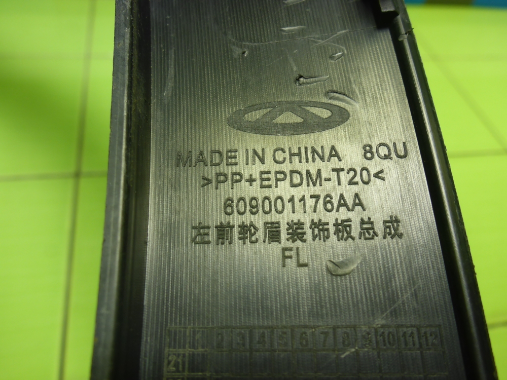 Накладка переднего крыла левого