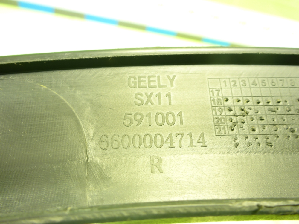 Накладка переднего крыла правого