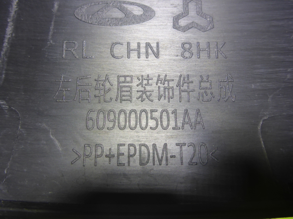 Накладка заднего крыла правого