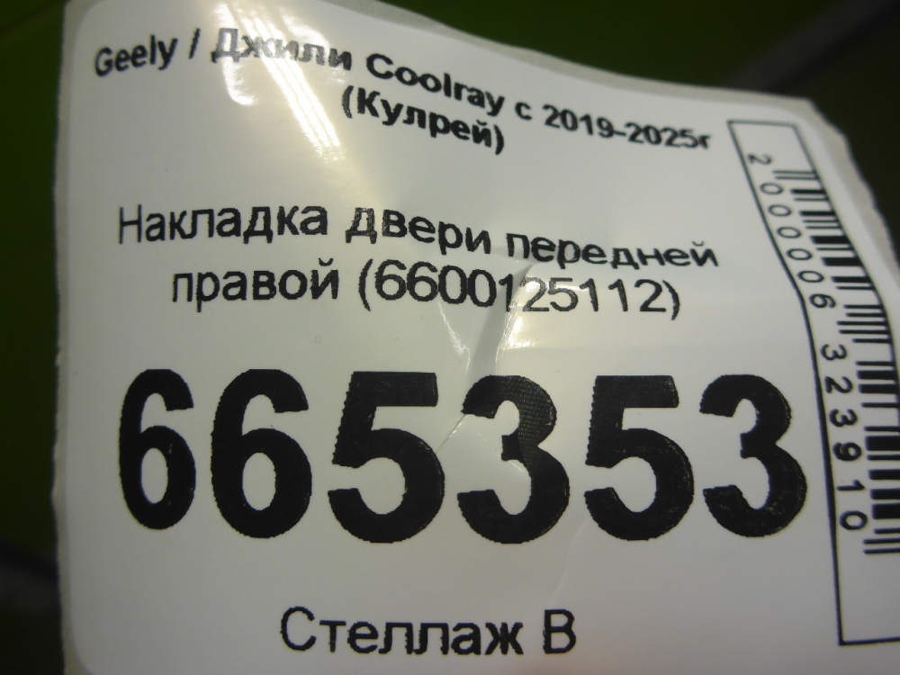 Накладка двери передней правой