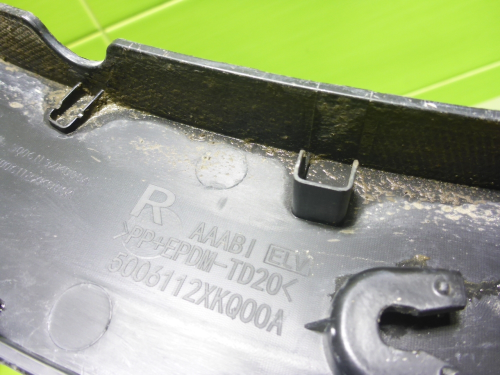 Накладка заднего крыла правого