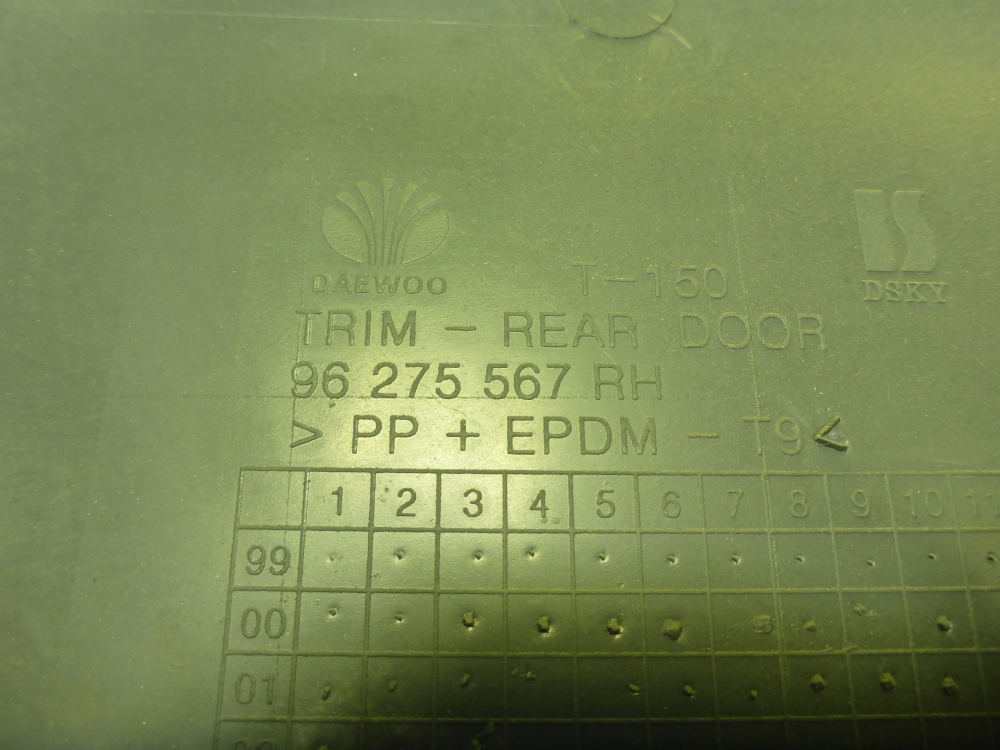 Обшивка двери задней правой