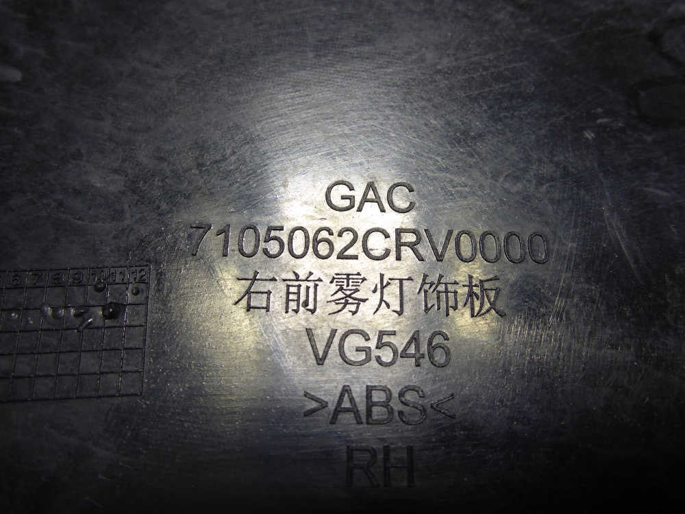 Рамка противотуманной фары правой