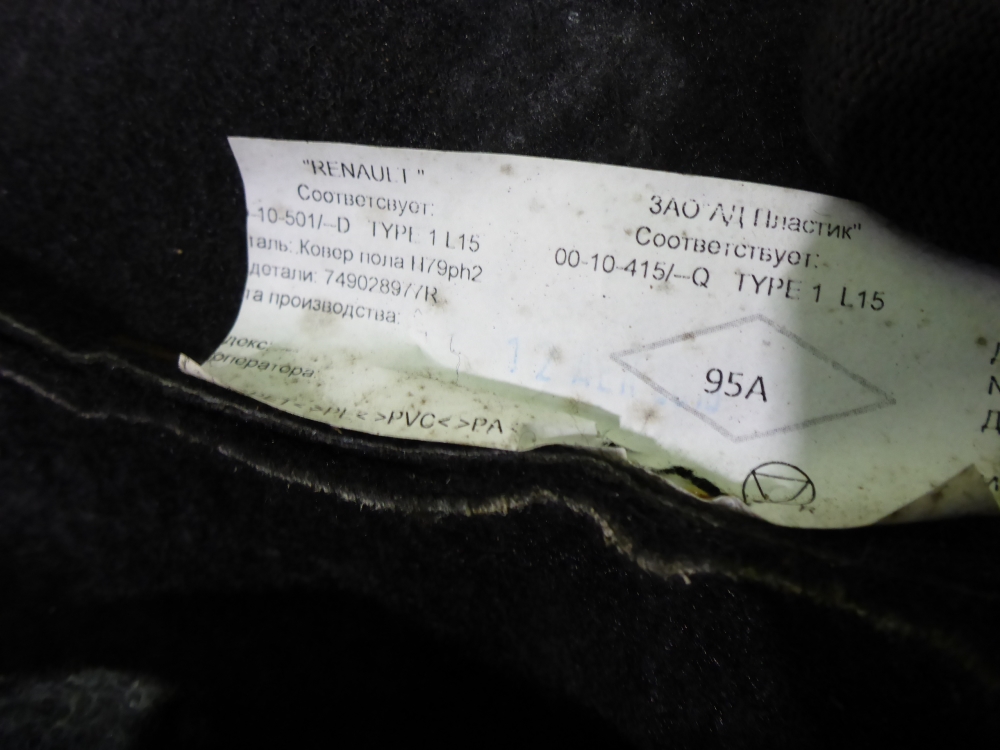 Покрытие напольное (ковролин)