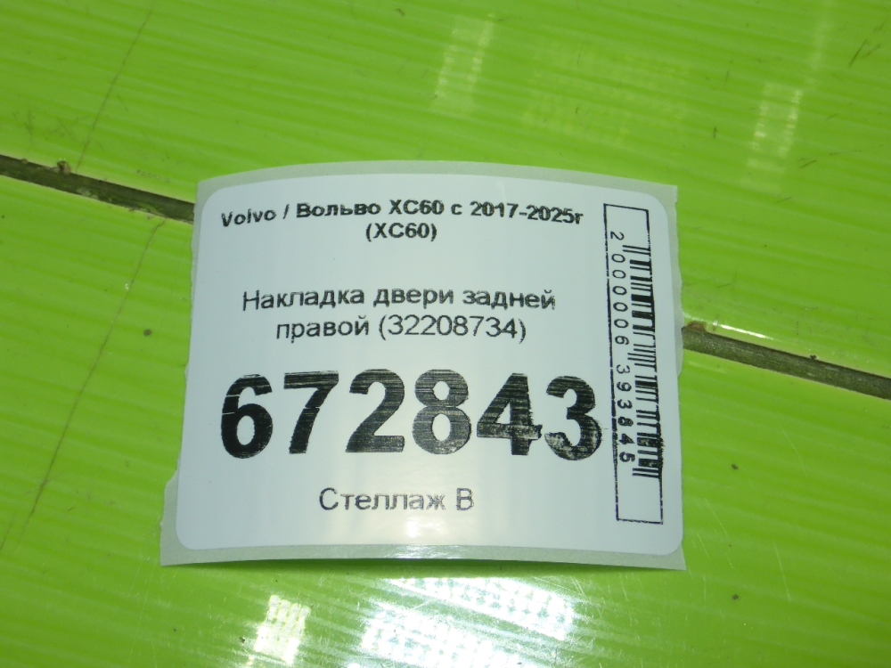 Накладка двери задней правой