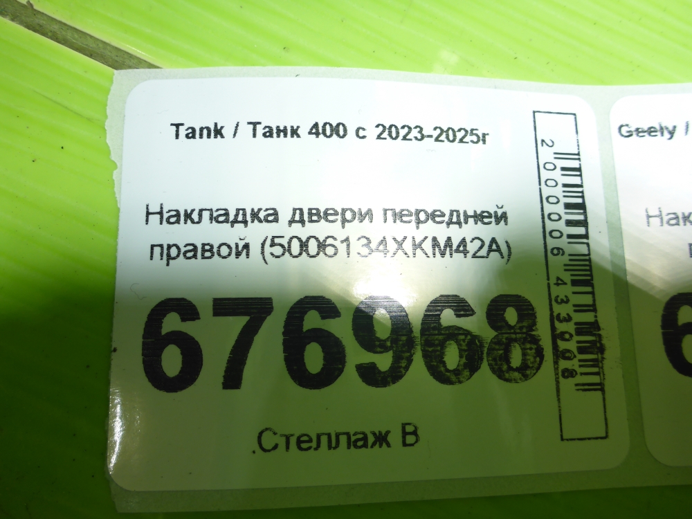 Накладка двери передней правой