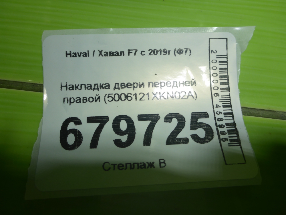 Накладка двери передней правой