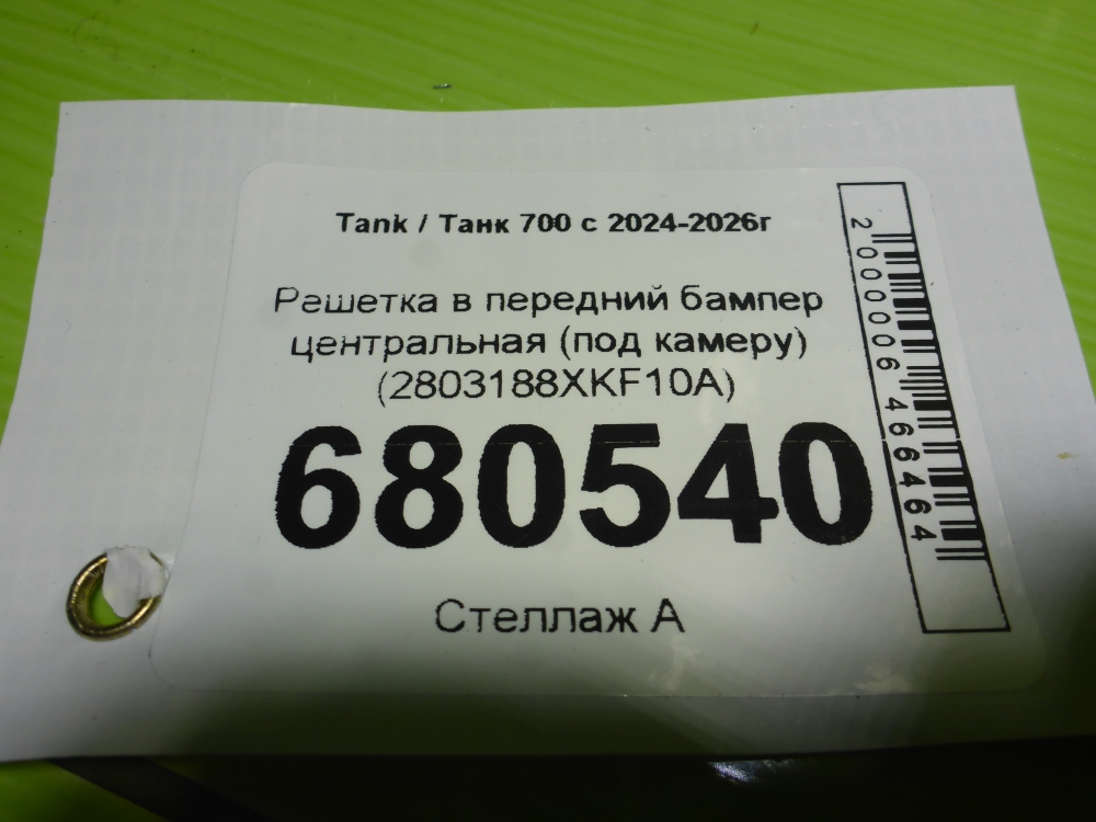 Решетка в бампер центральная