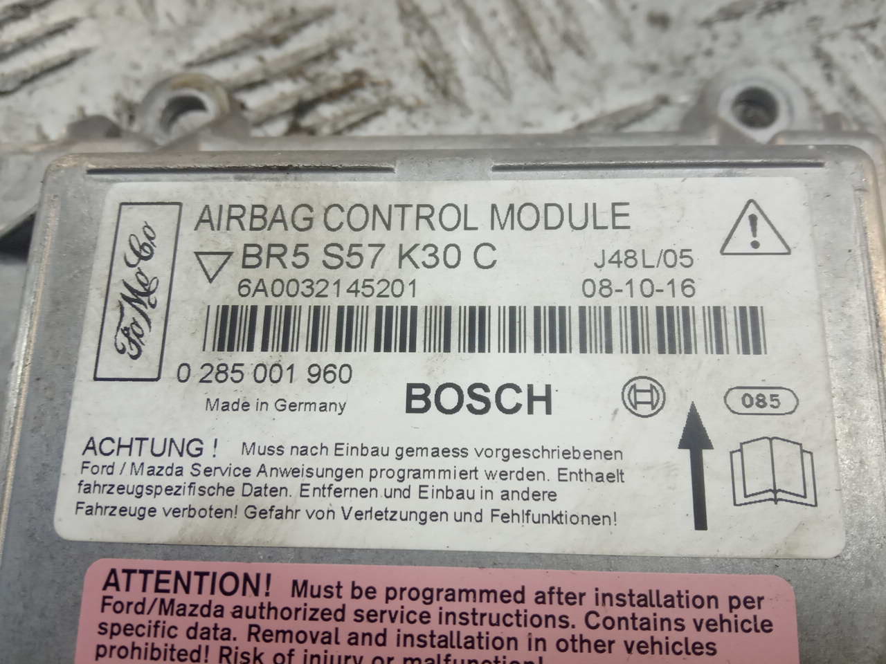 Блок управления подушек безопасности (AIR BAG)