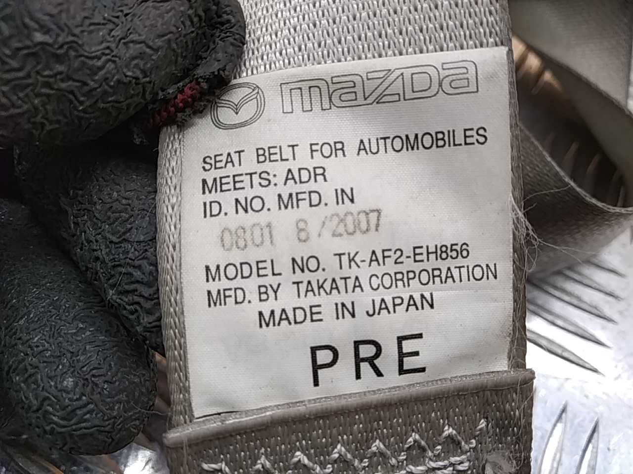 Ремень безопасности с пиропатроном