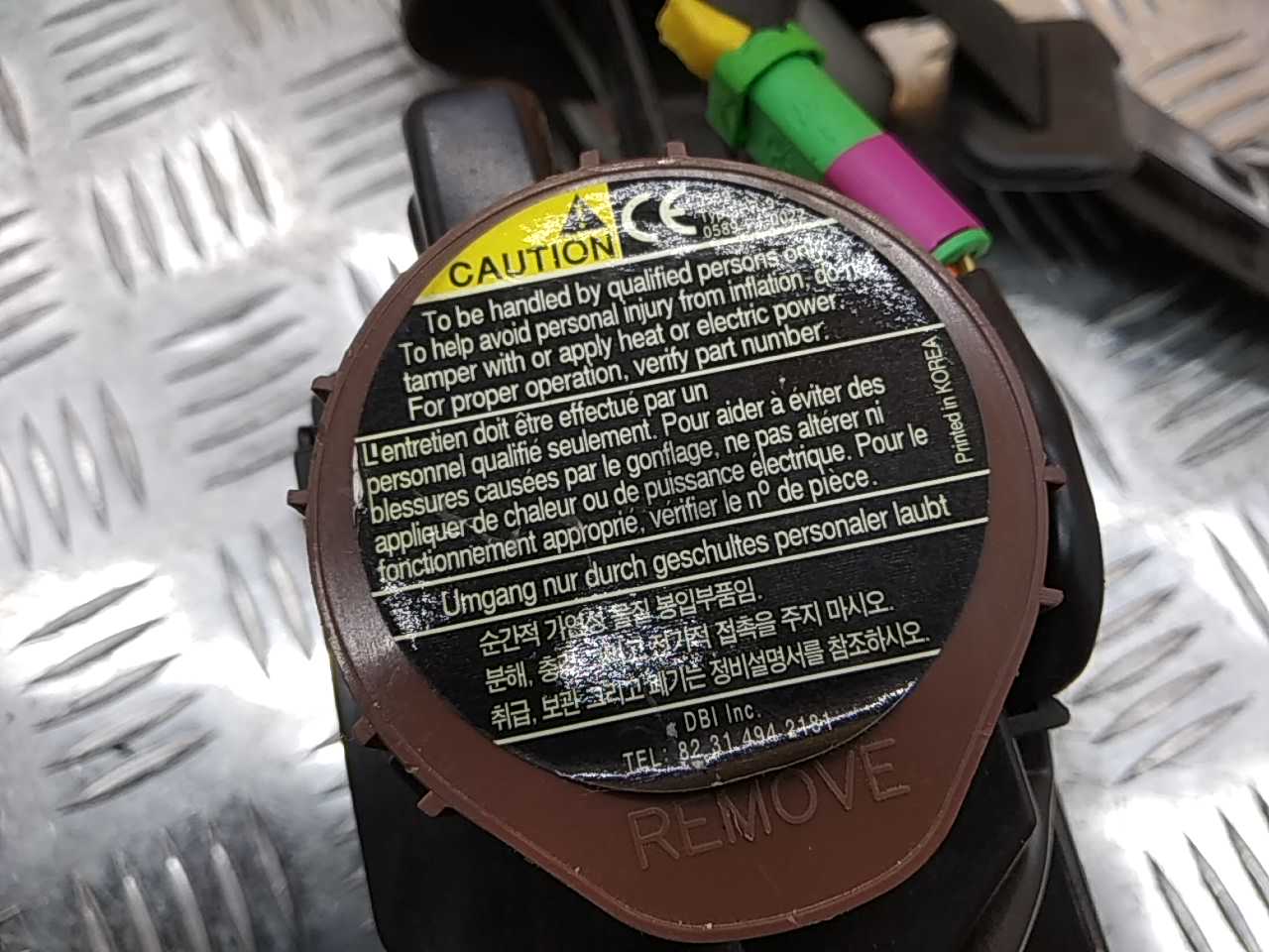 Ремень безопасности с пиропатроном