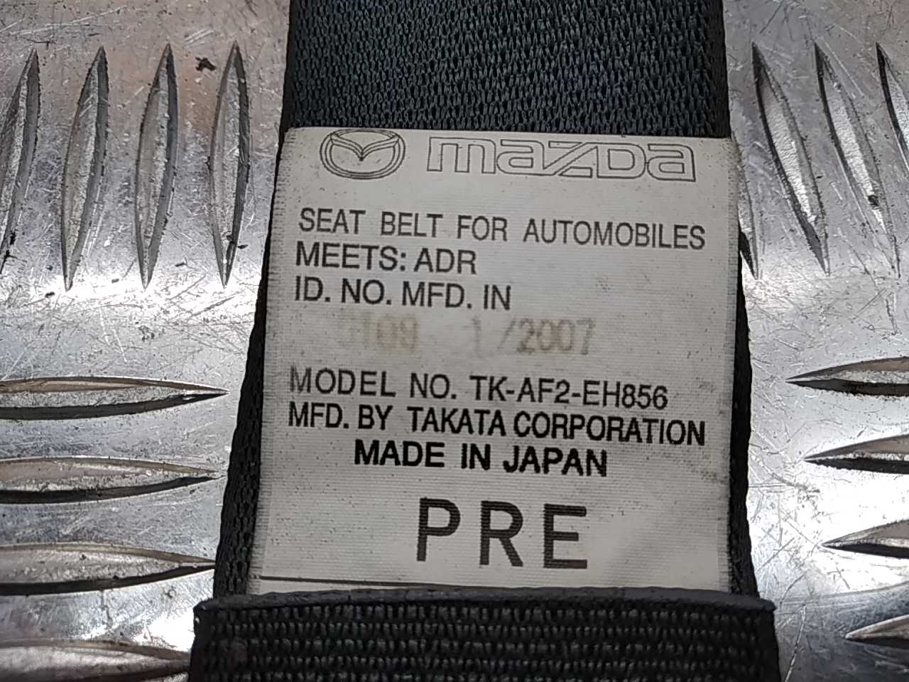 Ремень безопасности с пиропатроном