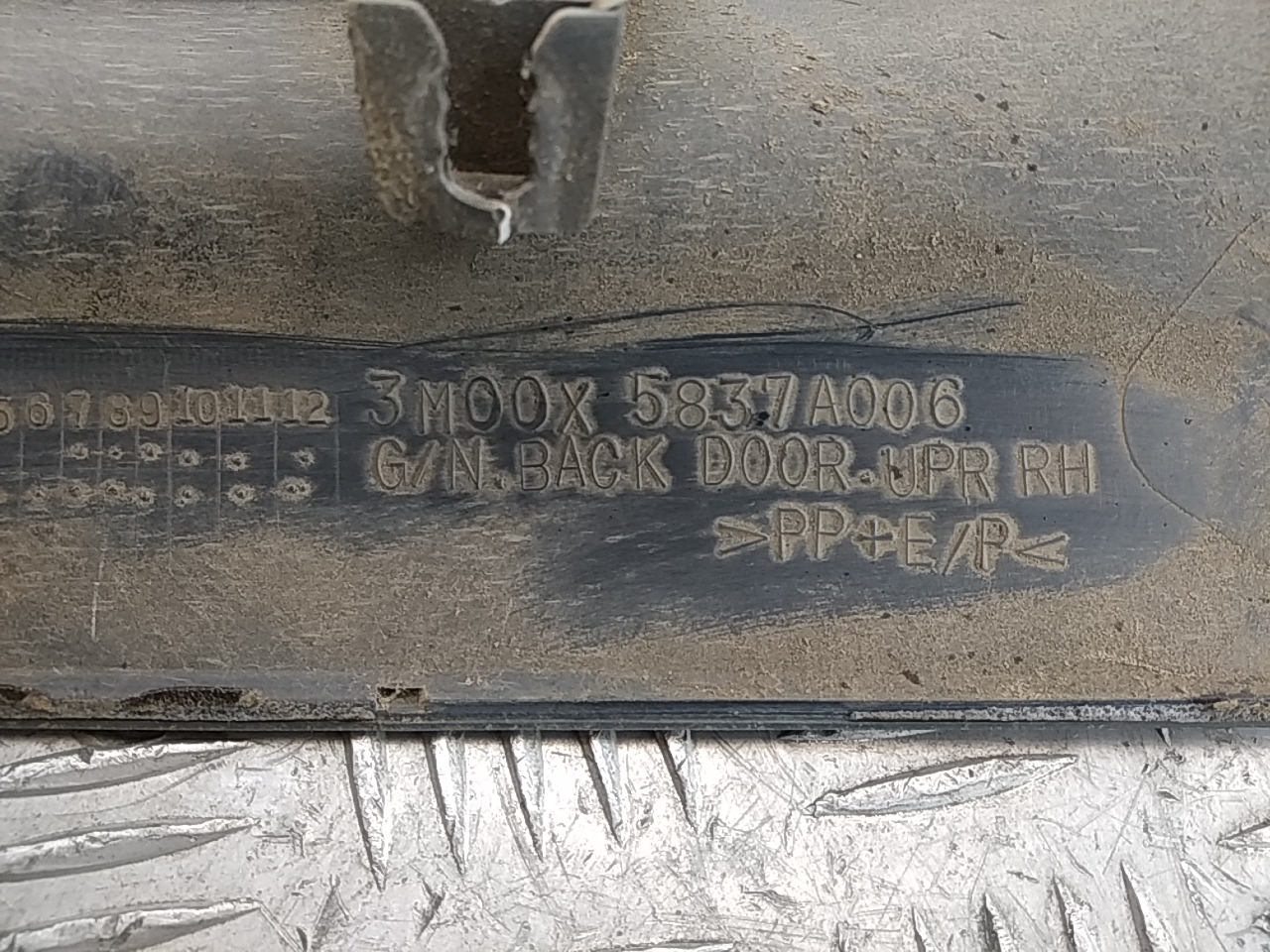 Накладка двери багажника