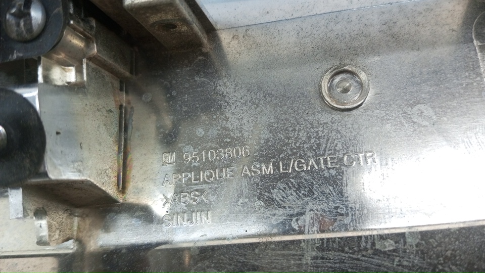 Накладка двери багажника