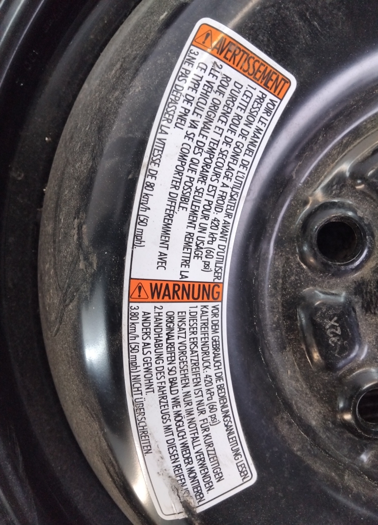 Диск запасного колеса/докатка